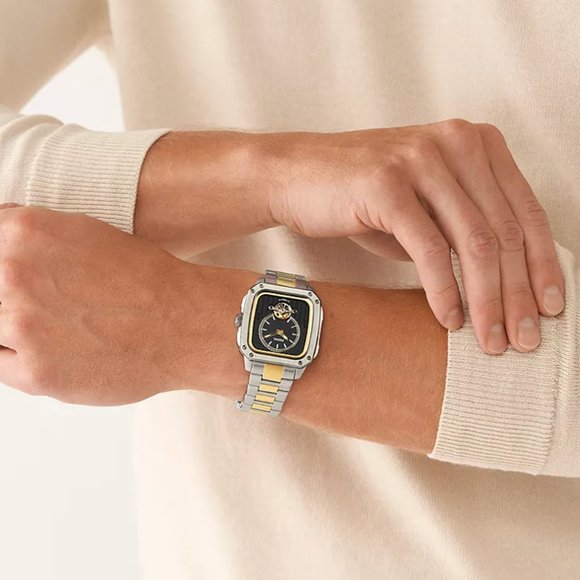 NEW! Fossil Two Tone Steel 42mm Watch! main image 4